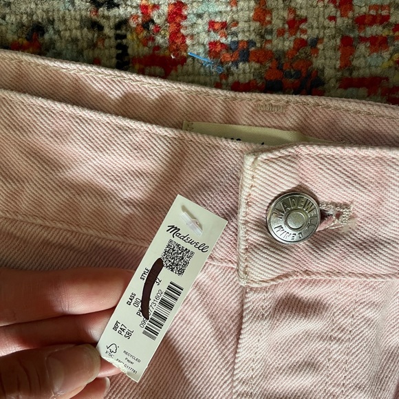 NWT Madewell The Darted Barrel-Leg Jean in Pink Size 32 - Picture 10 of 10